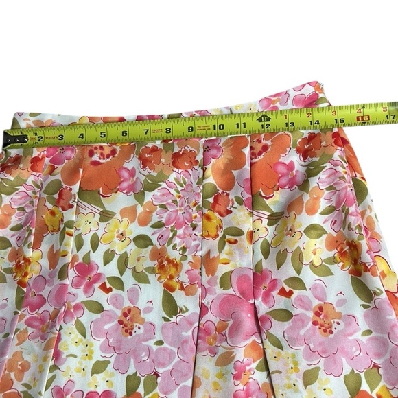 Jessica colorful floral pleated skirt,feminine,boho,barbiecore,retro,like new! - Picture 10 of 15